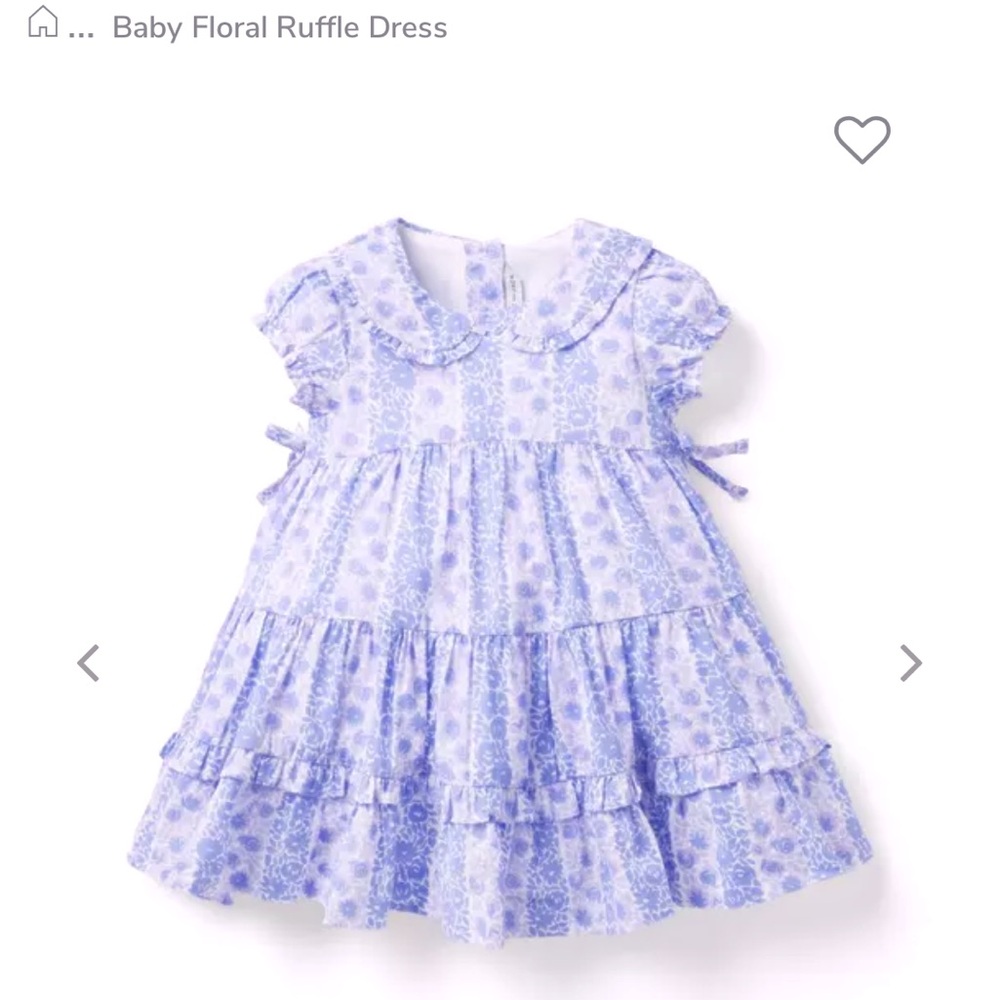Janie & Jack floral ruffle dress